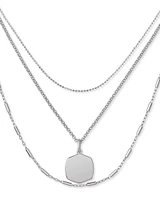 Davis Triple Strand Necklace in Sterling Silver
