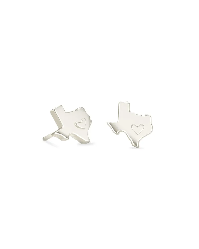 Texas Stud Earrings Sterling Silver