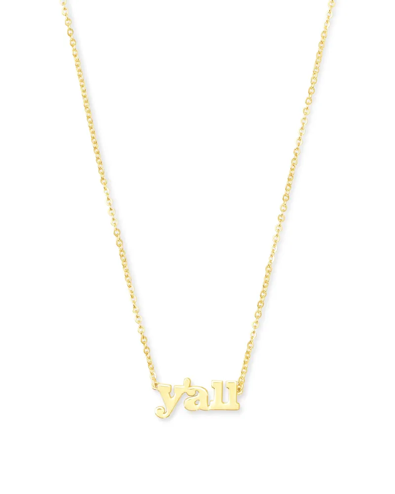 Y'all Pendant Necklace Sterling Silver