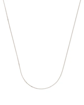 18 Inch Thin Chain Necklace 18k Gold Vermeil