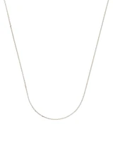 18 Inch Thin Chain Necklace 18k Gold Vermeil