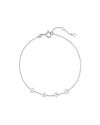 Love Delicate Chain Bracelet in Sterling Silver