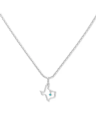 Texas Charm Necklace in Sterling Silver