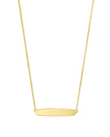 Optimist Mattie Bar Pendant Necklace in 18k Gold Vermeil