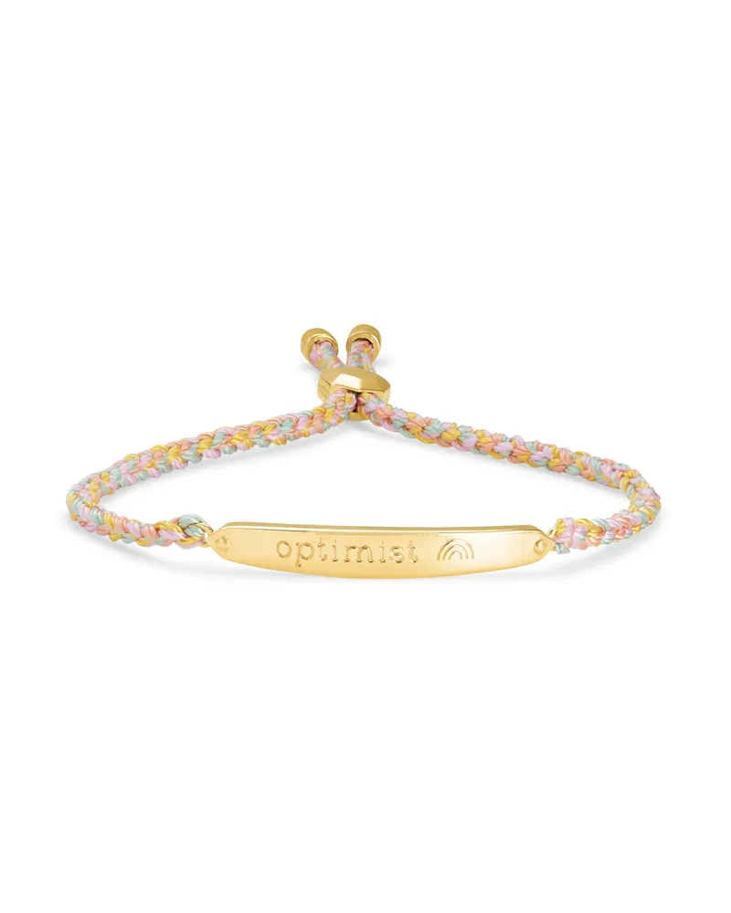 Optimist Mattie Bar Cord Bracelet in 18k Gold Vermeil