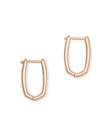 Ellen Huggie Earrings in 18k Rose Gold Vermeil