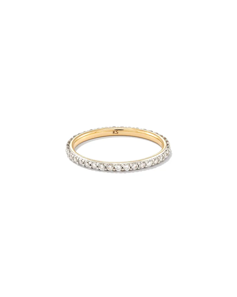 Marilyn 14k White Gold Full Eternity Band Ring Diamond