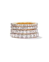 Marilyn 14k White Gold Full Eternity Band Ring Diamond