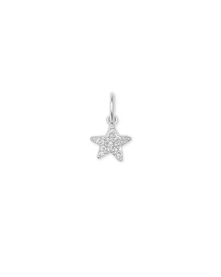 Jae Star Sterling Silver Pave Charm in White Diamond