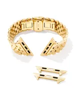 Alex 5 Link Watch Band in Gold Tone Stainless Steel