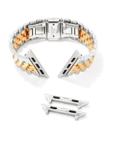 Alex 5 Link Watch Band Gold Tone Stainless Steel