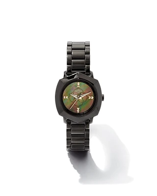 Dira Black Stainless Steel 28mm Watch Mother-of-Pearl