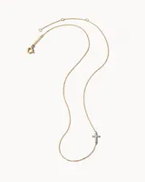 Cross Strand Necklace in 14k Yellow Gold