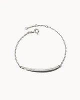 Ott 14k Yellow Gold Delicate Bracelet White Diamond