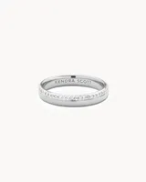 Whitney 14k White Gold Band Ring Diamond