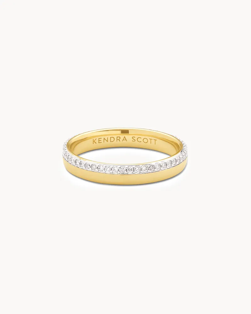 Whitney 14k White Gold Band Ring Diamond