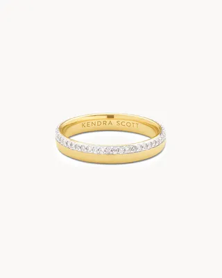 Whitney 14k White Gold Band Ring Diamond