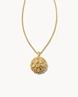 Jane 18k Yellow Gold Vermeil Pendant Necklace in Rainbow Moonstone