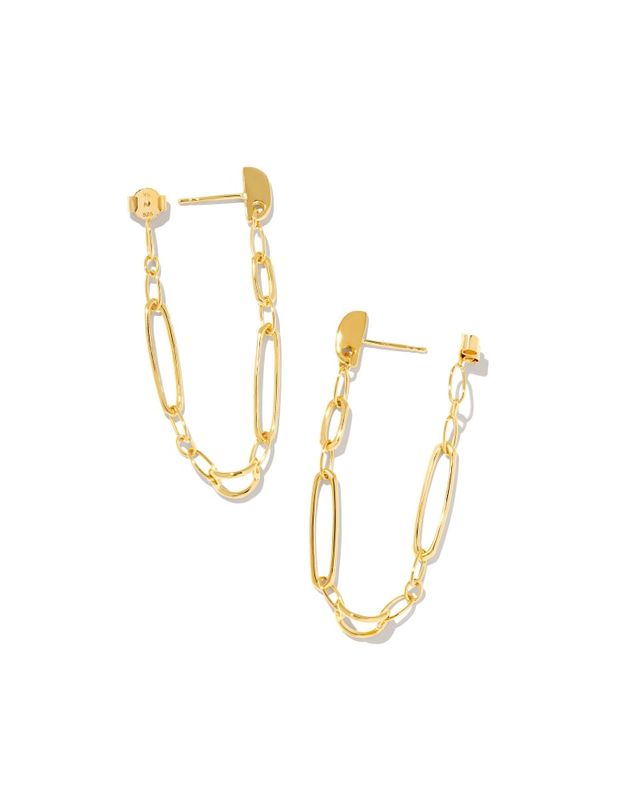 Keeley Hoop Earrings in 18k Gold Vermeil