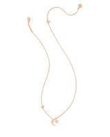 Kendra Scott Moon & Star Pendant Necklace in Silver