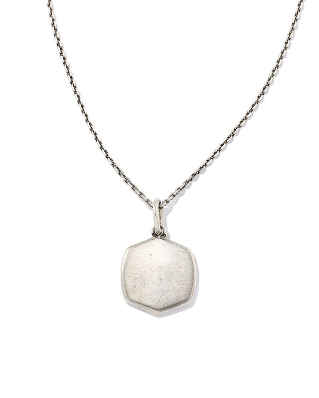 Dog Tag Necklace in Oxidized Sterling Silver | Kendra Scott