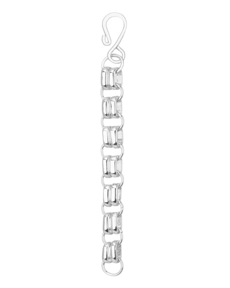 Wholesale 3Pcs 3 Style Rhodium Plated 925 Sterling Silver Chain Extender -  Pandahall.com