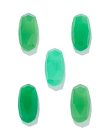 Sage 18k Gold Vermeil Drop Earrings in Chrysoprase