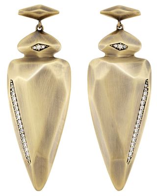 Stellar Earrings in Antique Brass