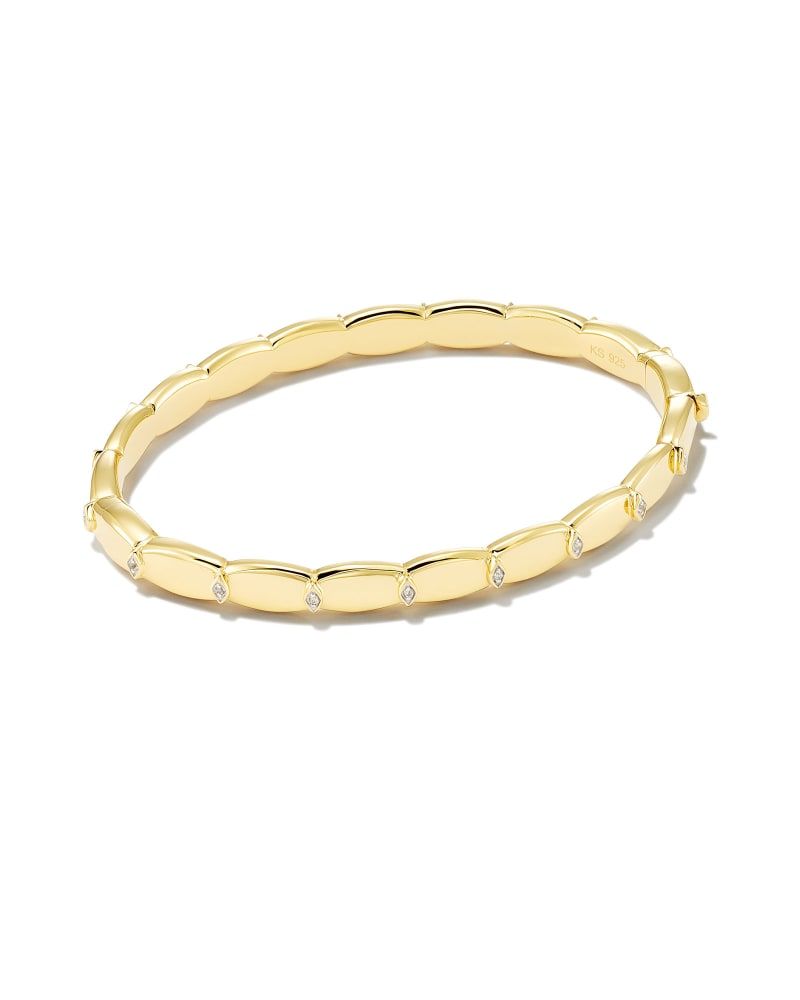 Davie 18k Gold Vermeil Trio Delicate Bracelet in White Sapphire | Kendra  Scott