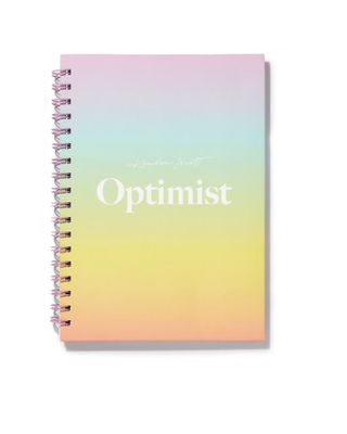 Optimist Spiral Notebook in Ombre Rainbow