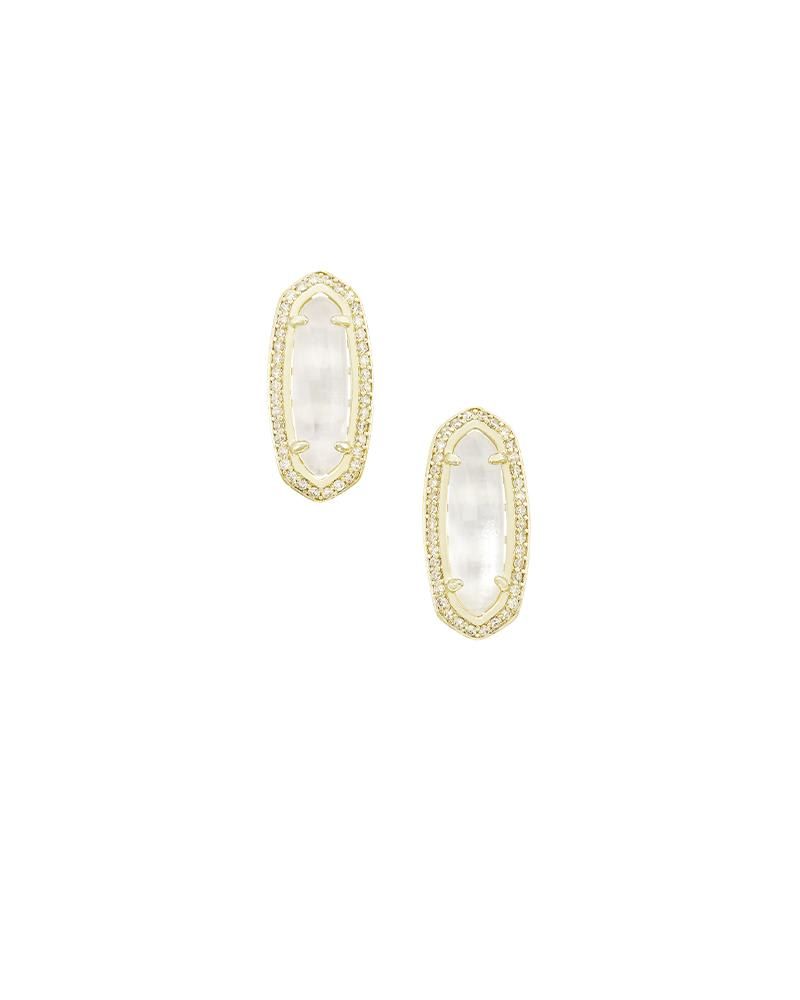 Ashton Gold Pearl Stud Earrings