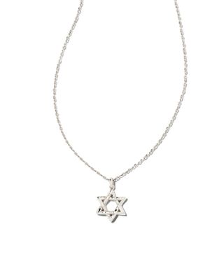 Star of David Pendant Necklace in Silver