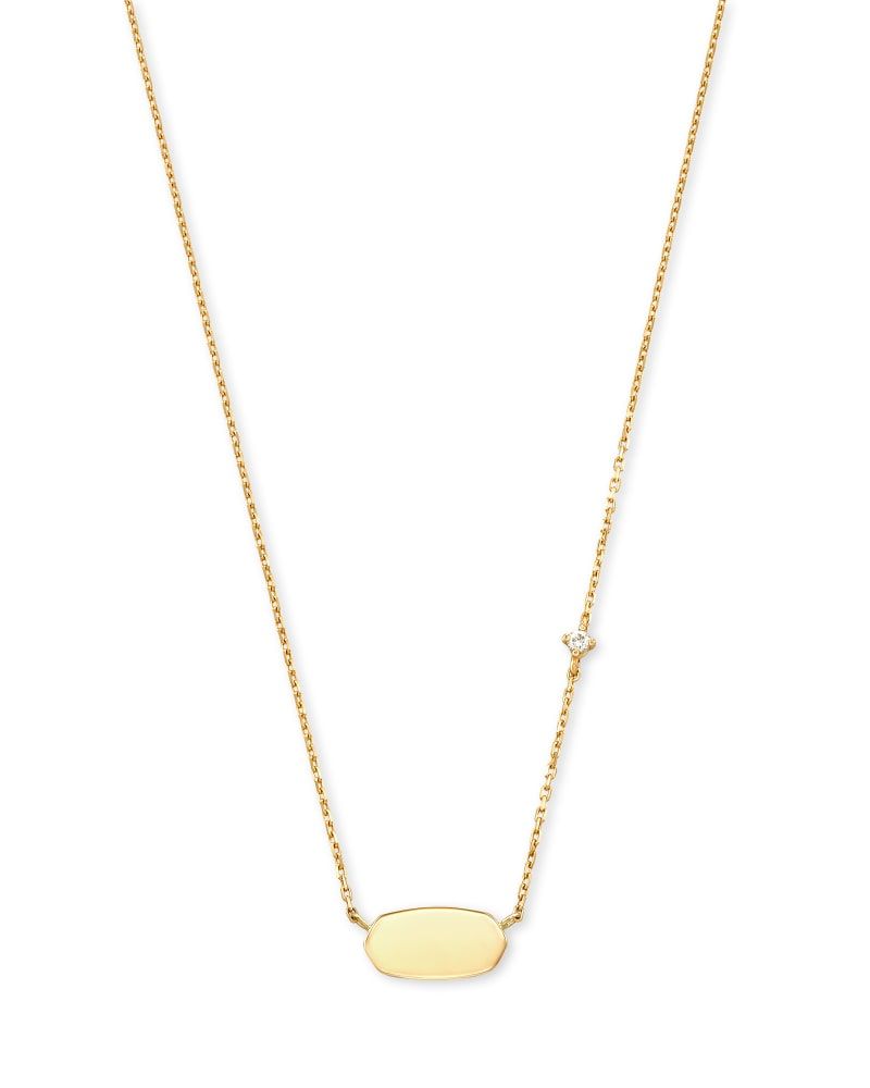 Kendra Scott Letter Initial Pendant Necklace In Silver | Dillard's