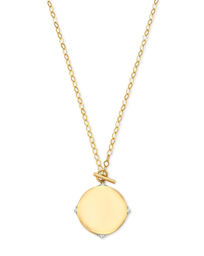 Michelle 14k Yellow Gold Strand Necklace in White Pearl | Kendra Scott