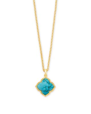 Kendra Scott Harlow Statement Necklace in Bronze Veined Turquoise