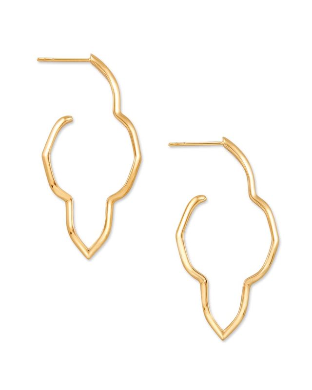 Keeley Hoop Earrings in 18k Gold Vermeil