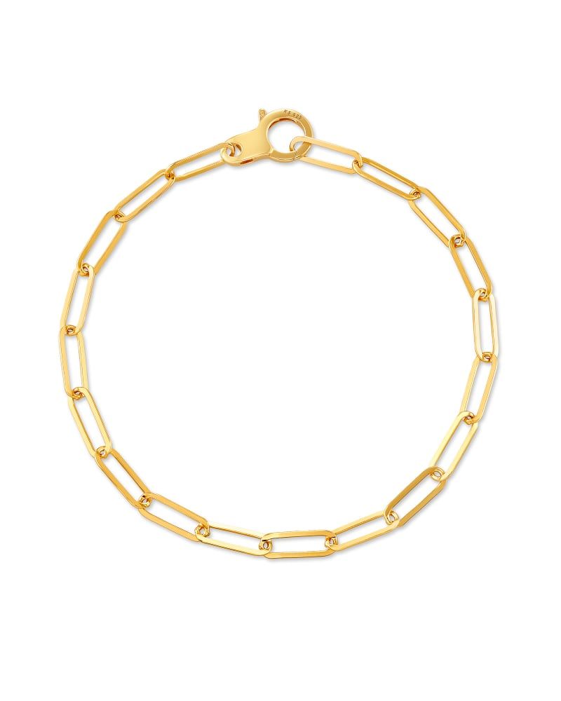 Ashton Gold Half Chain Necklace in White Pearl | Kendra Scott
