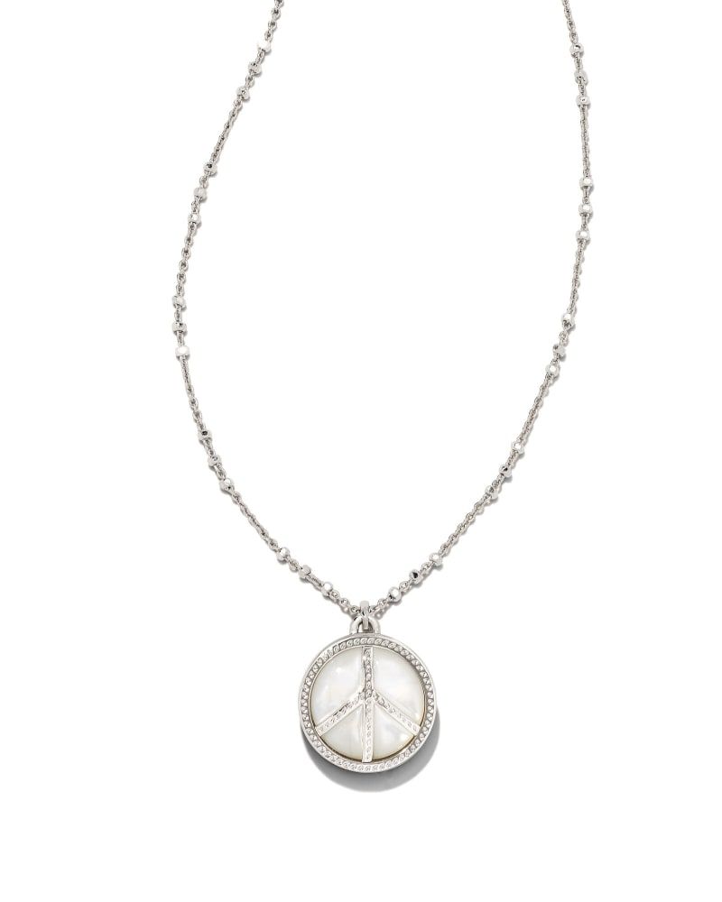 Jae Star Silver Pendant Necklace in Platinum Drusy