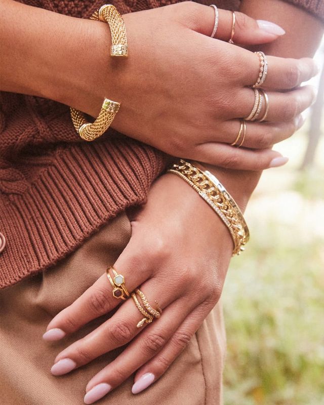 Harper Cuff Bracelet in Gold