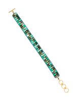 Bree Gold Beaded Bracelet in Blue Mix