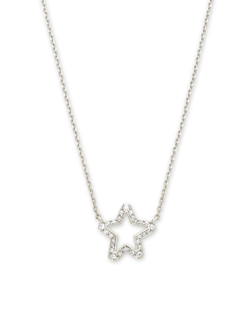 Kendra Scott Star of David Pendant Necklace in Silver