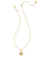 Letter A Pendant Necklace in Gold