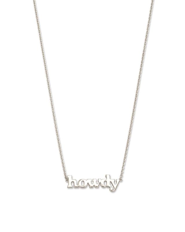 Kendra Scott Sterling Silver Open Star Chain Necklace