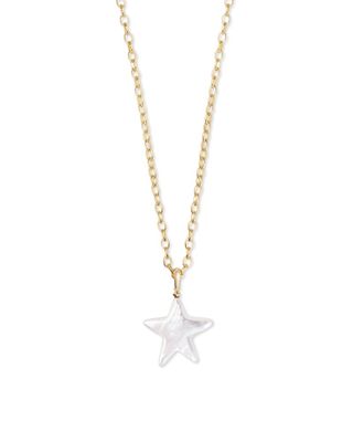 Amazon.com: Kendra Scott Jae Star Short Pendant Necklace, Fashion Jewelry,  14k Gold-Plated, Blue Drusy : Clothing, Shoes & Jewelry