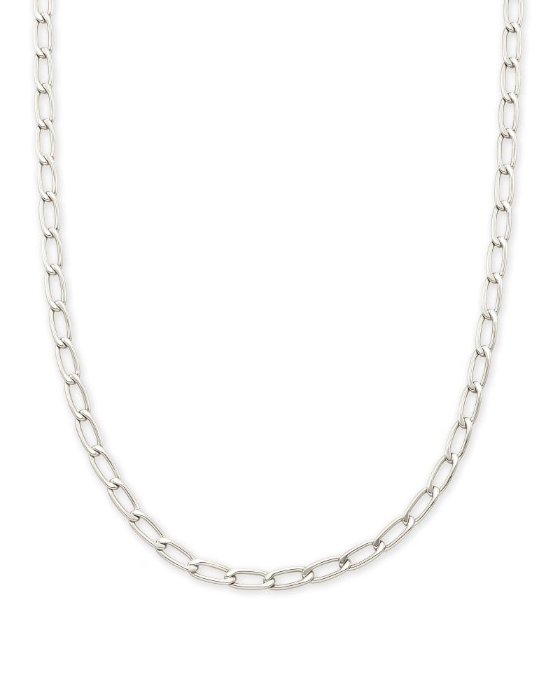 Kendra Scott Merrick Chain Necklace in Silver