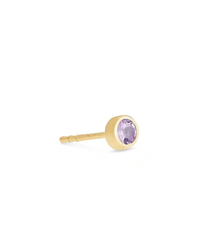 Shell Single Stud Earring in 18k Yellow Gold Vermeil