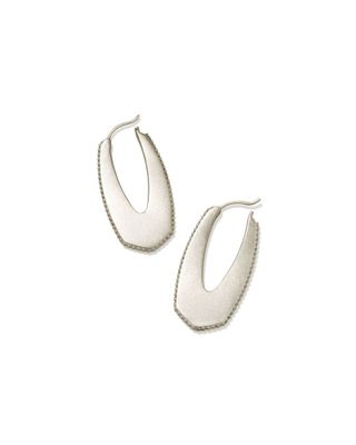 Adeline Hoop Earrings in Silver