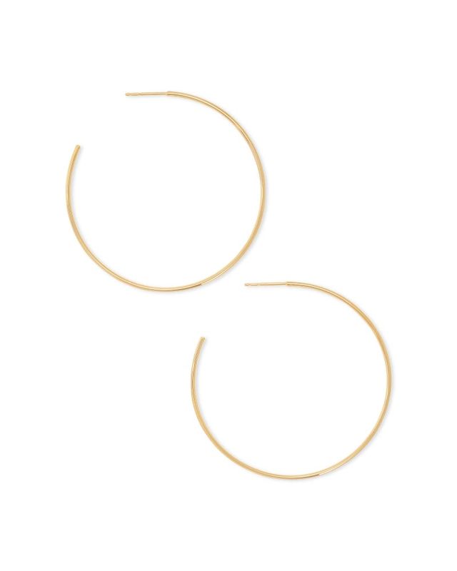 Keeley Hoop Earrings in 18k Gold Vermeil