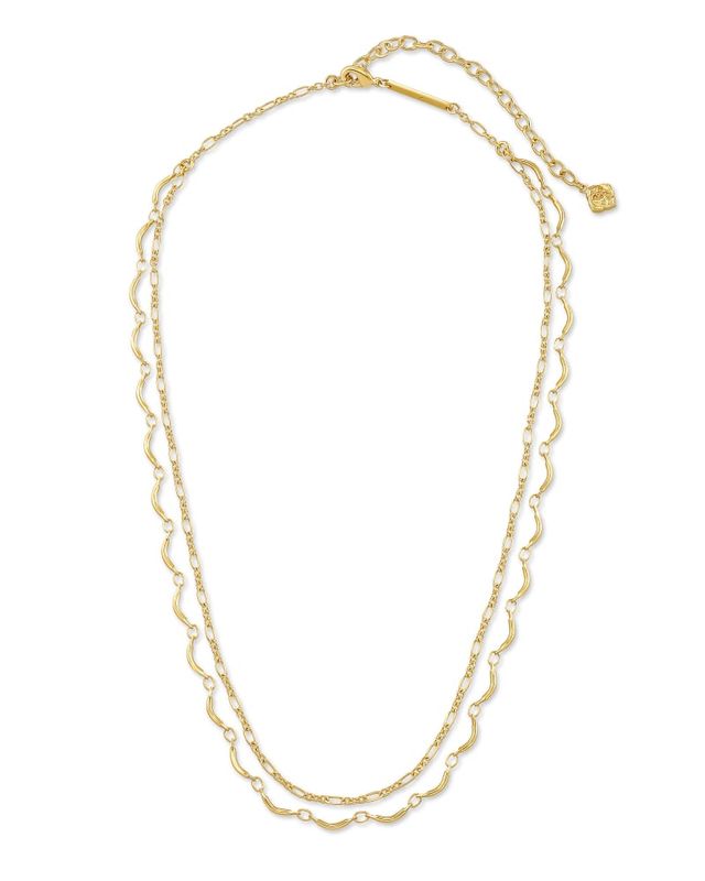 Kendra Scott Sloane Gold Star Strand Necklace in Multi Mix