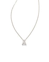 Blair Silver Jewel Chain Necklace in White Crystal